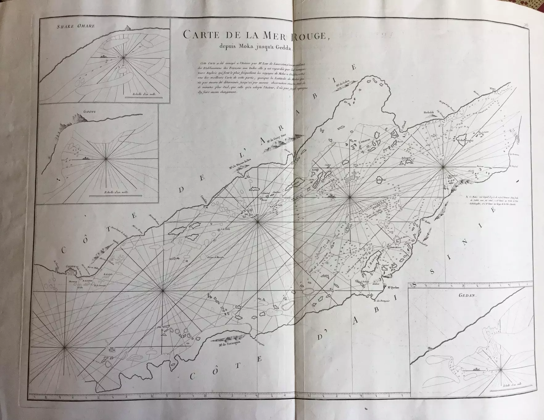 Carte De La Mer Rouge Depuis Moka Jusqu A Gedda Folios